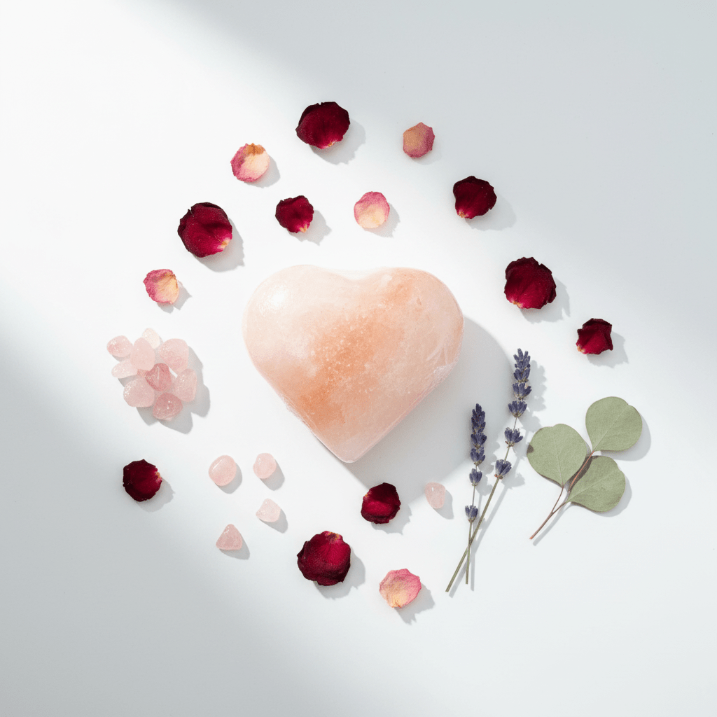 Corazón de Sal Rosa del Himalaya Piedra de Masaje Cristales y PiedrasTienda esotérica Málaga - La Tienda de Tata Magic: tienda Esotérica en Málaga